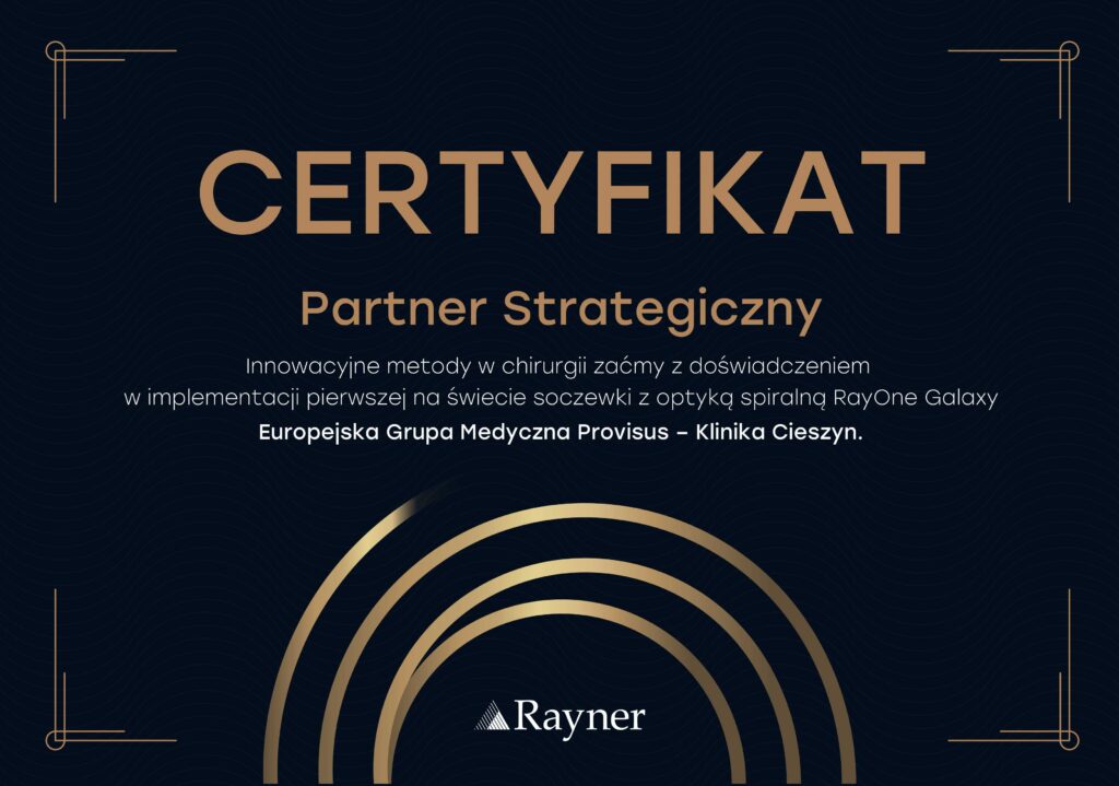 RayOne Galaxy certyfikat